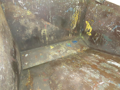 Roura Self Dumping Hopper 1/2 Yard Forklift Steel Dumpster 50x38x32" 2000LBS