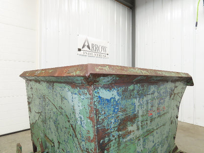 Roura Self Dumping Hopper 1/2 Yard Forklift Steel Dumpster 50x38x42" 2000LBS