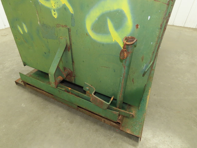 Jesco 211731 Self Dumping Hopper 1 Yd Capacity 2000lb 12 Gauge Steel