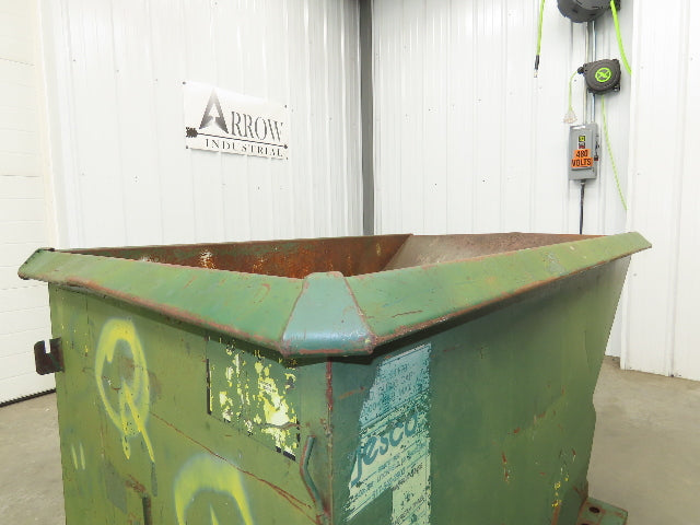 Jesco 211731 Self Dumping Hopper 1 Yd Capacity 2000lb 12 Gauge Steel