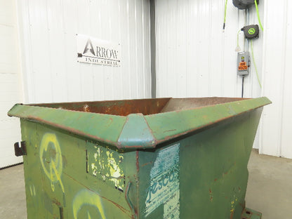 Jesco 211731 Self Dumping Hopper 1 Yd Capacity 2000lb 12 Gauge Steel