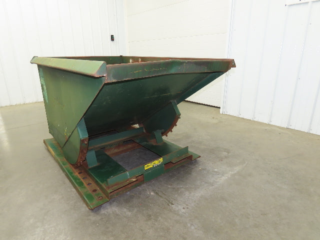 Jesco 211731 Self Dumping Hopper 1 Yd Capacity 2000lb 12 Gauge Steel