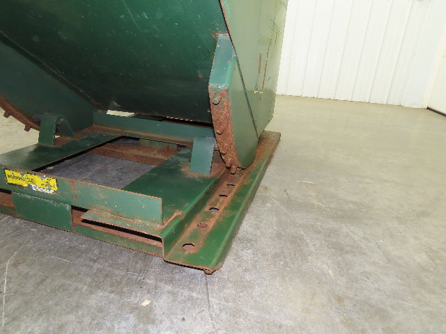 Jesco 211731 Self Dumping Hopper 1 Yd Capacity 2000lb 12 Gauge Steel