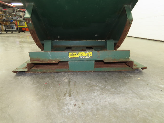 Jesco 211731 Self Dumping Hopper 1 Yd Capacity 2000lb 12 Gauge Steel