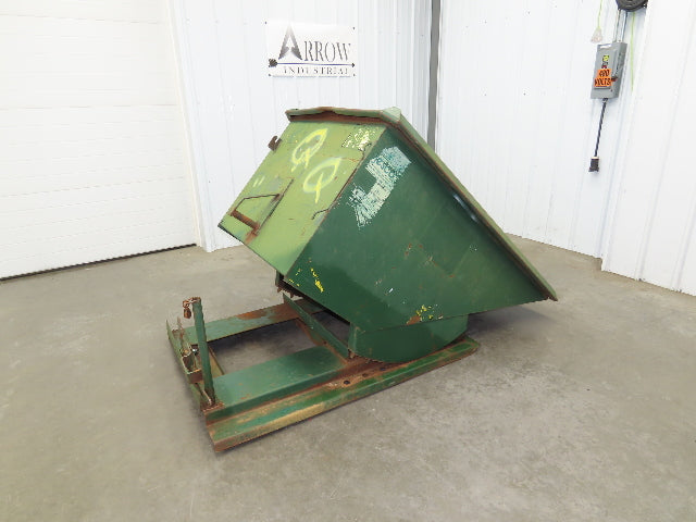 Jesco 211731 Self Dumping Hopper 1 Yd Capacity 2000lb 12 Gauge Steel