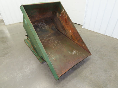 Jesco 211731 Self Dumping Hopper 1 Yd Capacity 2000lb 12 Gauge Steel
