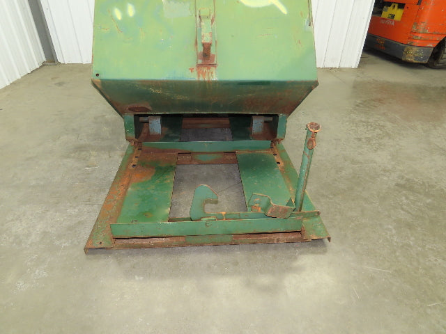Jesco 211731 Self Dumping Hopper 1 Yd Capacity 2000lb 12 Gauge Steel