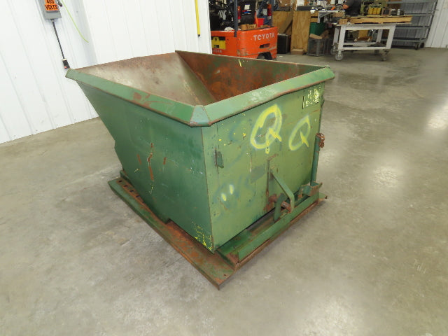 Jesco 211731 Self Dumping Hopper 1 Yd Capacity 2000lb 12 Gauge Steel