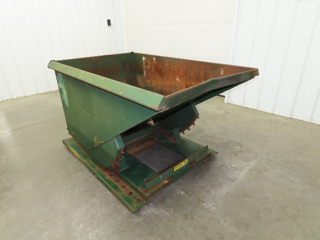 Jesco 211731 Self Dumping Hopper 1 Yd Capacity 2000lb 12 Gauge Steel
