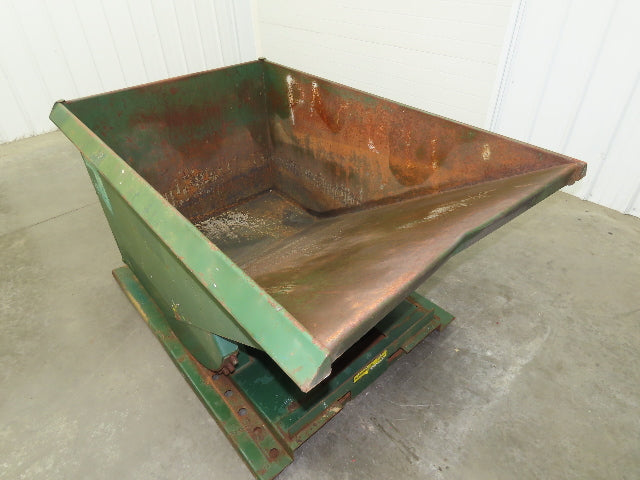 Jesco 211731 Self Dumping Hopper 1 Yd Capacity 2000lb 12 Gauge Steel