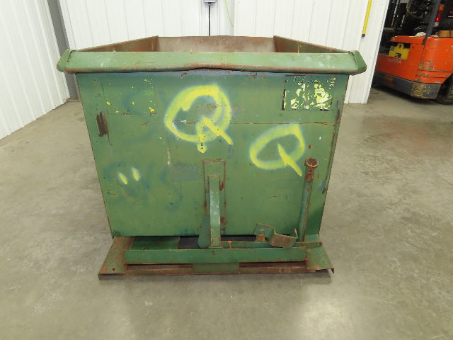 Jesco 211731 Self Dumping Hopper 1 Yd Capacity 2000lb 12 Gauge Steel