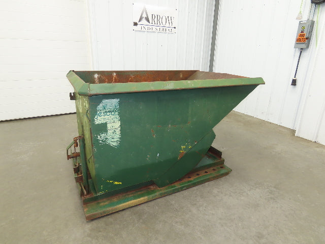 Jesco 211731 Self Dumping Hopper 1 Yd Capacity 2000lb 12 Gauge Steel