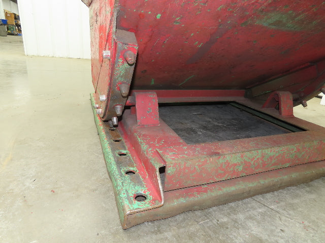 Roura Self Dumping Hopper 1/3 Yard Forklift Steel Dumpster 40x48x24" 2000LBS