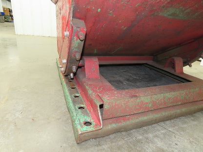 Roura Self Dumping Hopper 1/3 Yard Forklift Steel Dumpster 40x48x24" 2000LBS