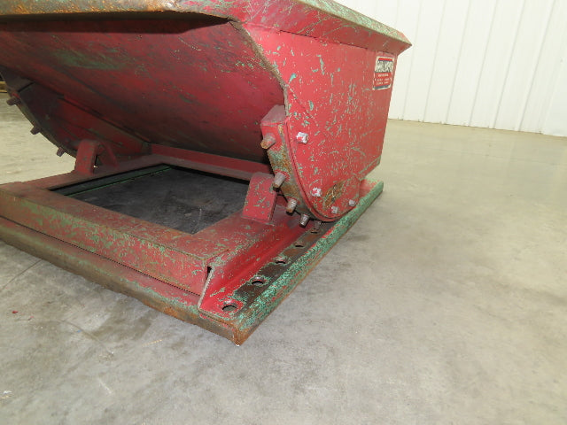 Roura Self Dumping Hopper 1/3 Yard Forklift Steel Dumpster 40x48x24" 2000LBS