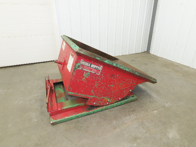 Roura Self Dumping Hopper 1/3 Yard Forklift Steel Dumpster 40x48x24" 2000LBS