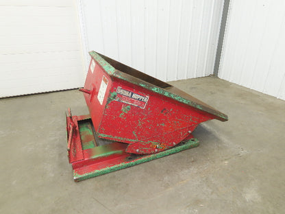 Roura Self Dumping Hopper 1/3 Yard Forklift Steel Dumpster 40x48x24" 2000LBS