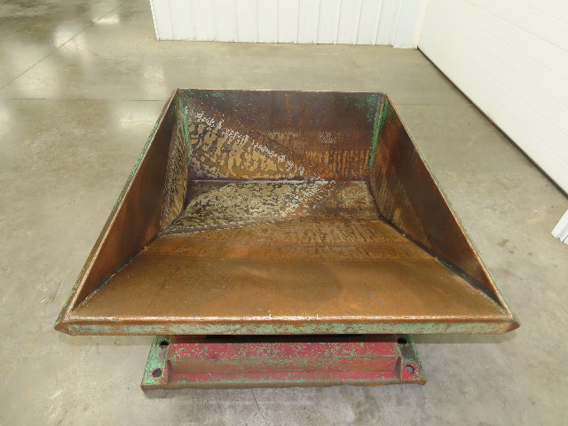 Roura Self Dumping Hopper 1/3 Yard Forklift Steel Dumpster 40x48x24" 2000LBS