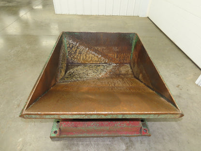 Roura Self Dumping Hopper 1/3 Yard Forklift Steel Dumpster 40x48x24" 2000LBS