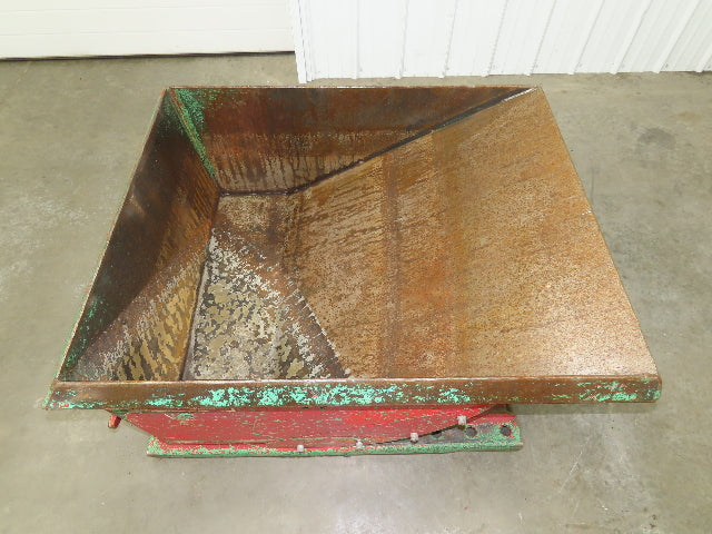 Roura Self Dumping Hopper 1/3 Yard Forklift Steel Dumpster 40x48x24" 2000LBS