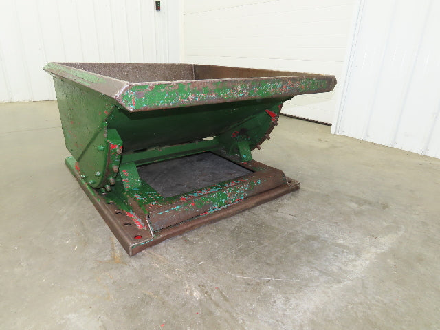 Roura Self Dumping Hopper 1/3 Yard Forklift Steel Dumpster 40x48x24" 2000LBS