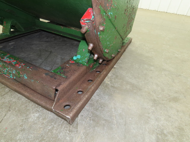 Roura Self Dumping Hopper 1/3 Yard Forklift Steel Dumpster 40x48x24" 2000LBS