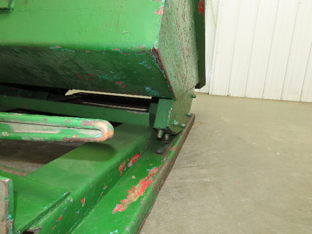 Roura Self Dumping Hopper 1/3 Yard Forklift Steel Dumpster 40x48x24" 2000LBS