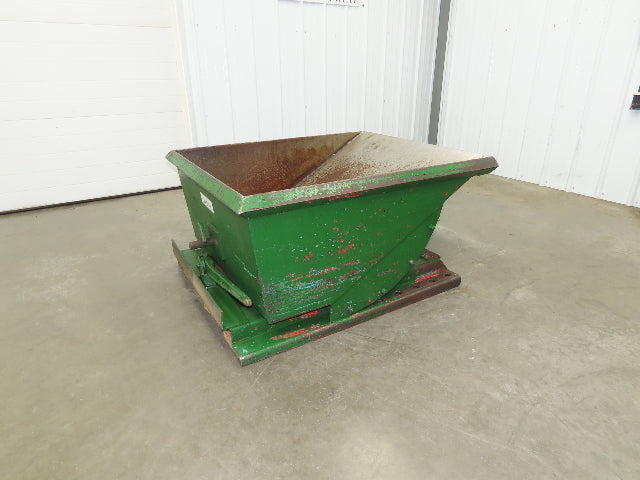 Roura Self Dumping Hopper 1/3 Yard Forklift Steel Dumpster 40x48x24" 2000LBS