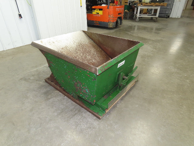Roura Self Dumping Hopper 1/3 Yard Forklift Steel Dumpster 40x48x24" 2000LBS