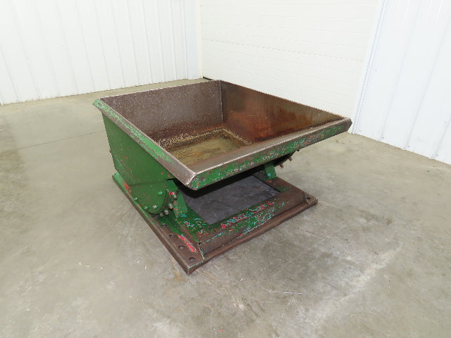 Roura Self Dumping Hopper 1/3 Yard Forklift Steel Dumpster 40x48x24" 2000LBS
