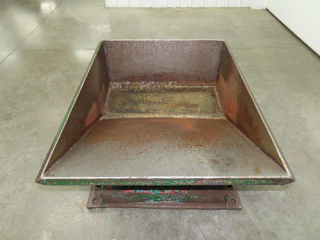 Roura Self Dumping Hopper 1/3 Yard Forklift Steel Dumpster 40x48x24" 2000LBS