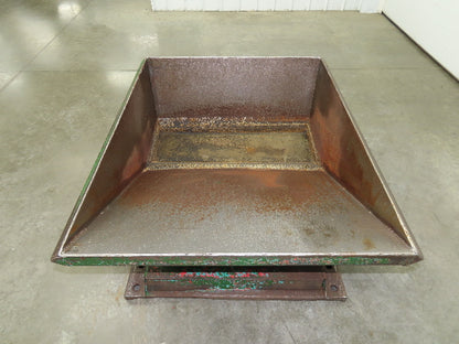 Roura Self Dumping Hopper 1/3 Yard Forklift Steel Dumpster 40x48x24" 2000LBS