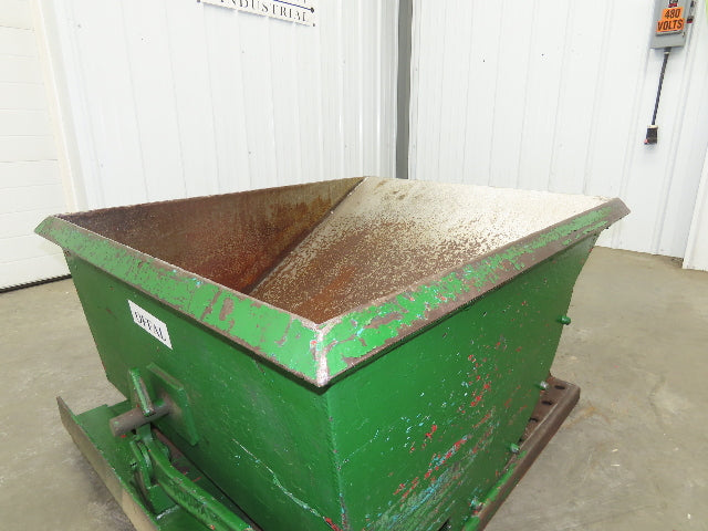 Roura Self Dumping Hopper 1/3 Yard Forklift Steel Dumpster 40x48x24" 2000LBS
