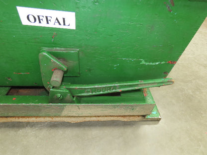 Roura Self Dumping Hopper 1/3 Yard Forklift Steel Dumpster 40x48x24" 2000LBS