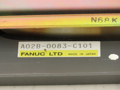 Fanuc OT Series A02B-0083-C101 Operator Control Panel 9" Monitor A61L-0001-0086