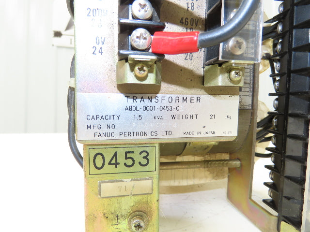A80L-0001-0453-01 Fanuc Robot Power Transformer 1.5KVA 200V-500V In 185V Out