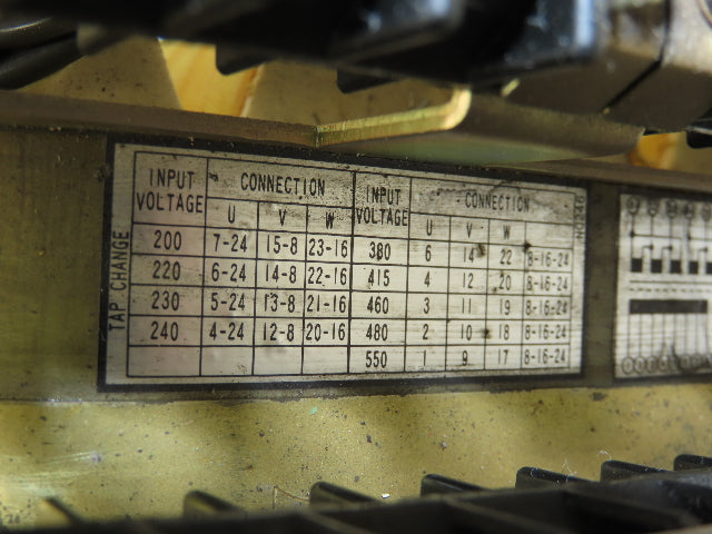A80L-0001-0453-01 Fanuc Robot Power Transformer 1.5KVA 200V-500V In 185V Out
