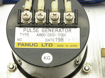 Fanuc A860-0201-T001 HMI Pushbutton Pulse Generator Operator Control Panel
