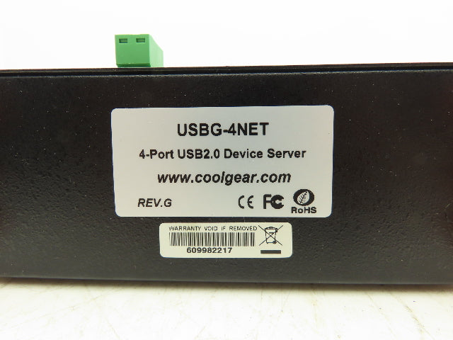 Coolgear USBG-4NET Industrial grade 4-Port USB 2.0 Over IP Network Device Hub