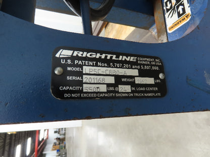 Rightline Lift Truck 48" Forks Attachment Single-Double Pallet Handler Class 2