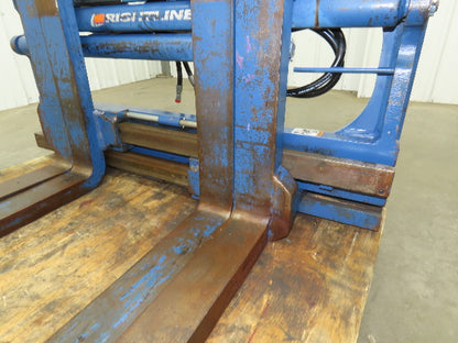Rightline Lift Truck 48" Forks Attachment Single-Double Pallet Handler Class 2