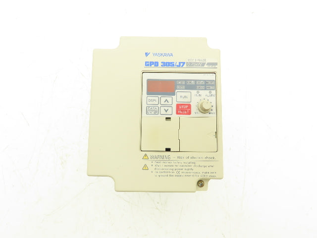 Yaskawa CIMR-J7AM40P7 GPD 305/J7 AC Variable Frequency Drive .75kW 380-460V 3.4A