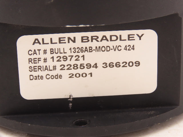 Allen Bradley 1326AB-MOD-VC 424 Modular Encoder Resolver Feedback 3/8" Shaft