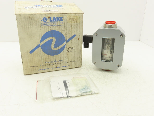Lake M4S-7WD-05EPR Variable Area Flow Monitor 6000 PSI 5 GPM 125-250 VAC/VDC