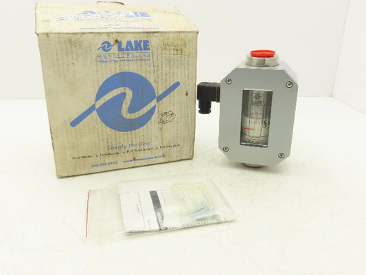 Lake M4S-7WD-05EPR Variable Area Flow Monitor 6000 PSI 5 GPM 125-250 VAC/VDC
