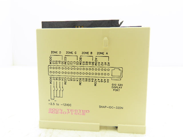 OPTO 22 SNAP-IDC-32DN 32 Channel  Digital Discrete Input Module -2.5 to -12 VDC