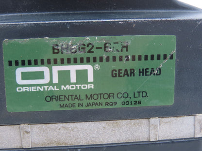 Oriental Motor BHI62ST-G2 Gearmotor 6:1 Gearhead BH6G2-6RH 200W 220V 3PH 266 RPM