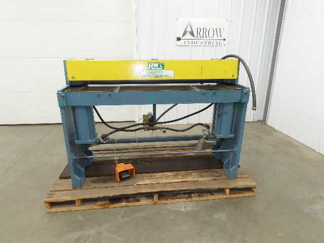 RMT Pneumatic Metal Shear 11 Gauge 1/8" Sheet 48" Width Air Powered Foot Pedal