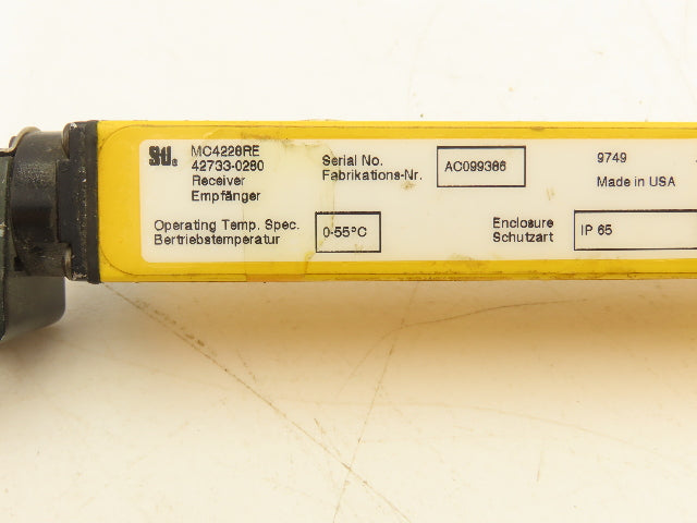 STI MC4228RE MicroSafe MC4200 Series Safety Light Curtain Receiver 28"