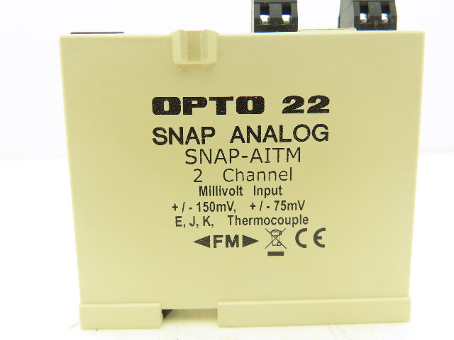 OPTO 22 SNAP-AITM Analog Input Module 2 Channels Thermocouple -150mV to +150mV